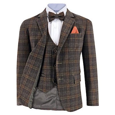 Samli George Brown Plaid 5PC