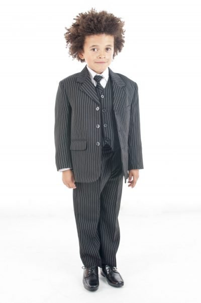 Vivaki 5 Piece Pinstripe Suit