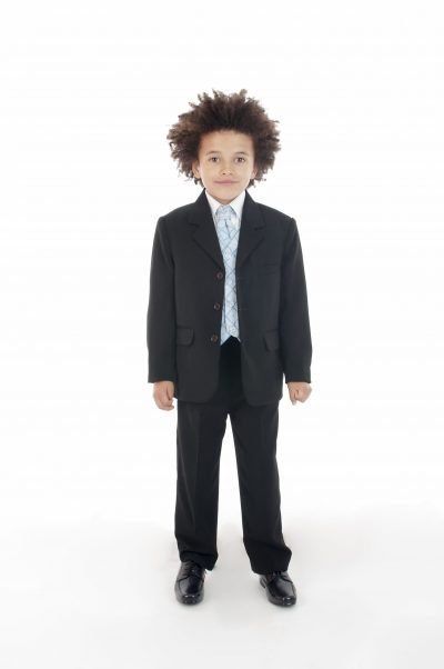 Vivaki 5 Piece Dobby Suit in Blue